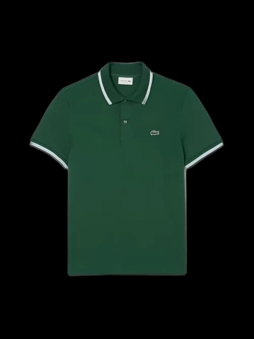 Lacoste Regular Fit Trim Accent L.12.12 Polo Shirt Green