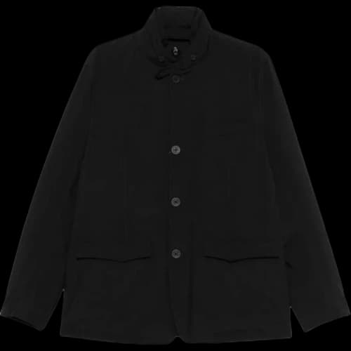 Herno button-fastening stand-collar jacket