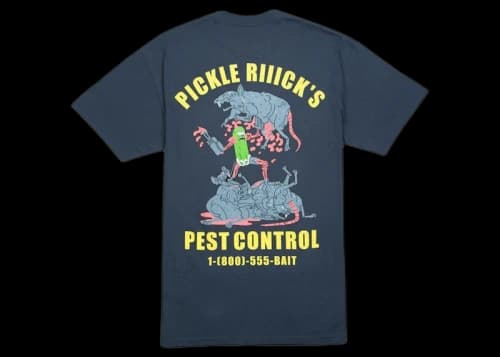 BAIT x Rick And Morty Pickle Rick Tee Navy
