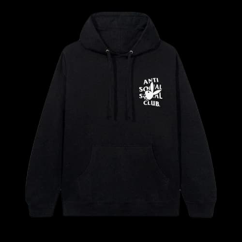 Anti Social Social Club x Playboy Bunny Logo Hoodie Black 'Black'