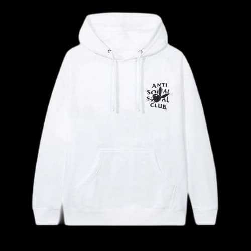 Anti Social Social Club x Playboy Bunny Logo Hoodie White 'White'