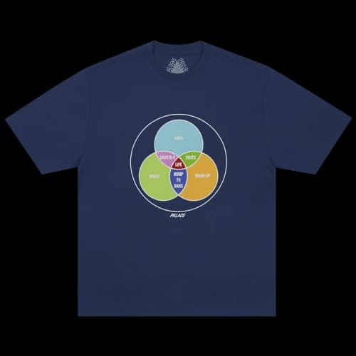 Palace Zen Diagram T-Shirt 'Navy'