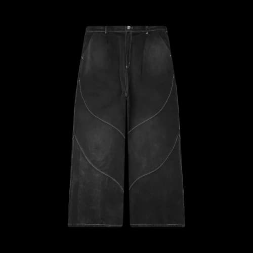 Jungles Denim Slant Pant 'Washed Black'