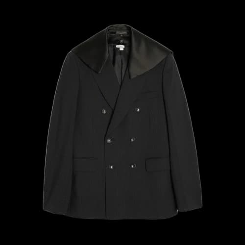 Comme des Garçons Homme Plus Detachable Collar Jacket 'Black/Black'