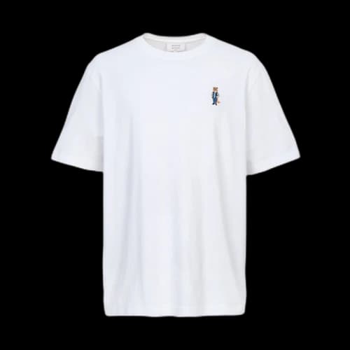Maison Kitsune Dressed Fox Short Sleeve T-shirt White