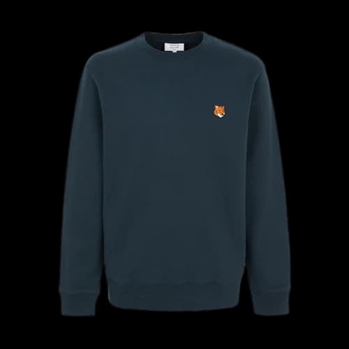Maison Kitsune Fox Head Sweatshirt Navy