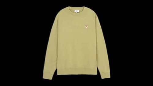Maison Kitsune Fox Head Sweatshirt Green