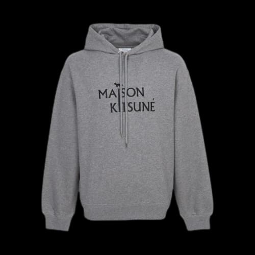 Maison Kitsune Pillar Hood Sweatshirt Gray