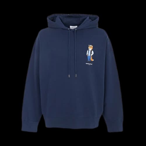 Maison Kitsune Dressed Fox Hood Sweatshirt Navy