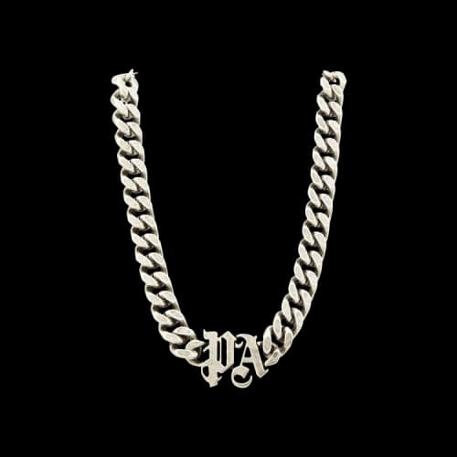 Palm Angels PA Chain Necklace 'Black/Silver'