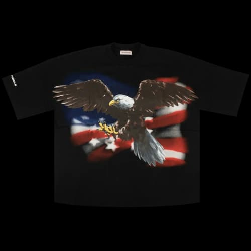 Palm Angels Eagle Loose Short-Sleeve T-Shirt 'Black'