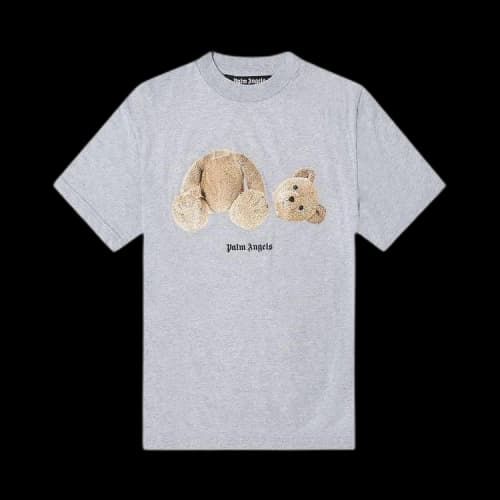 Palm Angels Bear Classic T-Shirt 0860 Melange Grey/Brown