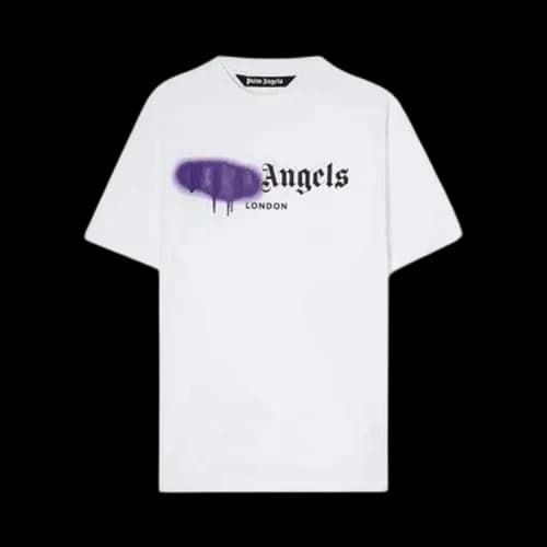 Palm Angels London Sprayed Logo T-Shirt 'White'