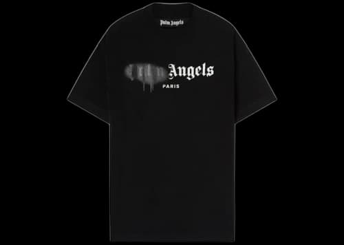 Palm Angels Paris Sprayed Logo T-shirt Black