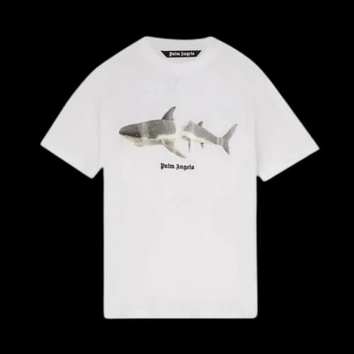 Palm Angels Shark Classic Tee 'White/Black'
