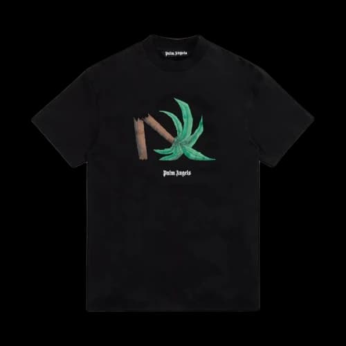 Palm Angels Broken Palm Classic T-Shirt Black/Green