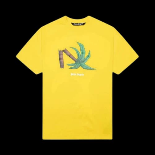 Palm Angels Broken Palm Classic T-Shirt Yellow/Green