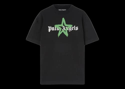 Palm Angels Star Sprayed T-shirt Black/Green