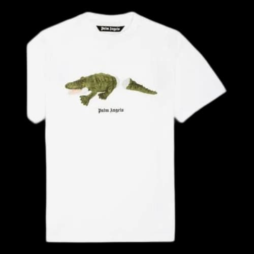 PALM ANGELS Printing Short Sleeve White