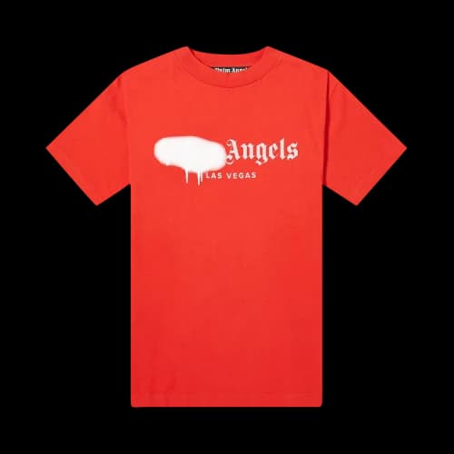 Palm Angels Las Vegas Sprayed Logo Tee 'White'