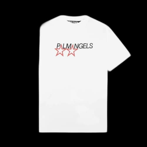 Palm Angels Racing Stars T-shirt White/Black