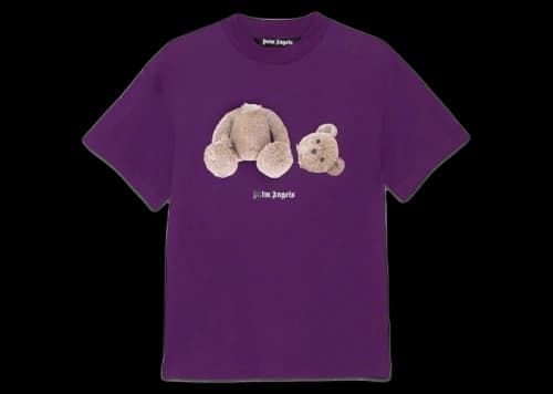 Palm Angels Bear Print T-shirt Purple