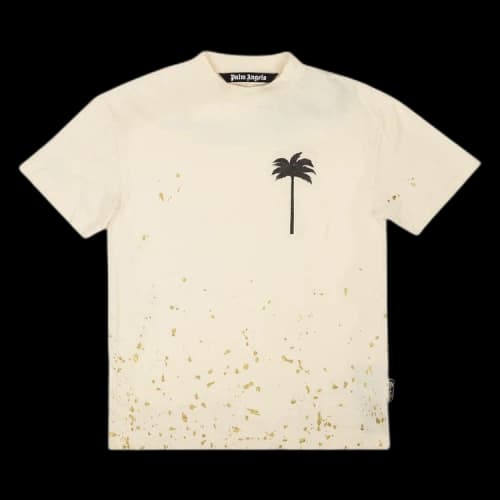 Palm Angels Pxp Painted Classic T-Shirt Butter/Black