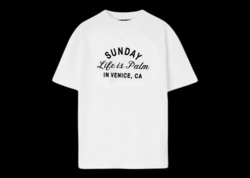 Palm Angels Sunday Classic T-Shirt White/Black