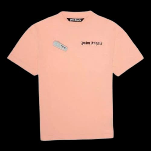 PALM ANGELS New Basic Tee Chest logo Short Sleeve Pink