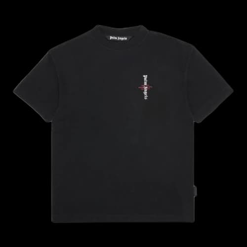 Palm Angels Statement Logo Short-Sleeve Tee 'Black/White'