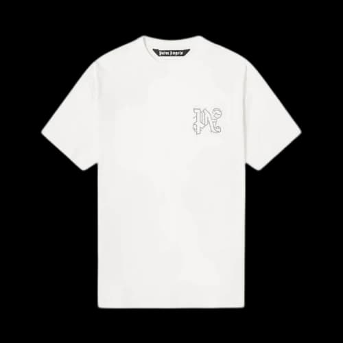 Palm Angels Monogram Stud Classic T-shirt White