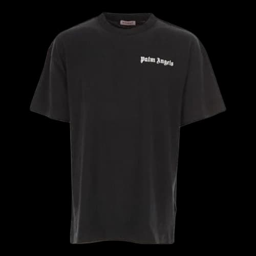 PALM ANGELS Alphabet Printing Short Sleeve Black