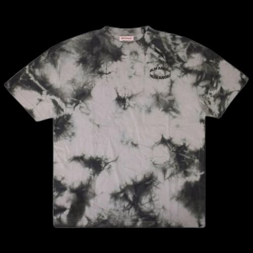 Palm Angels Tie Dye Logo Short-Sleeve T-Shirt 'Purple'