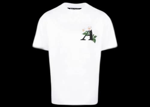 Palm Angels Daisy Logo Crew Neck T-shirt White
