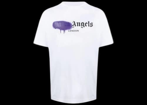 Palm Angels London Sprayed Logo T-shirt White