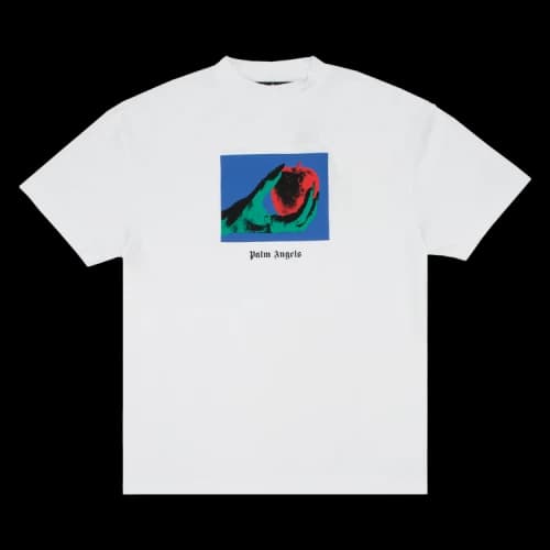 Palm Angels Apple Classic Tee 'White/Red'