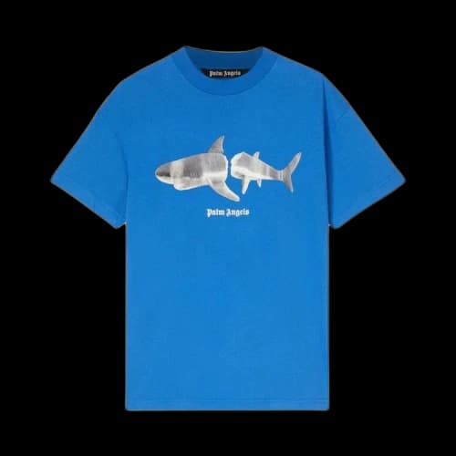 Palm Angels Shark T-shirt Blue/White
