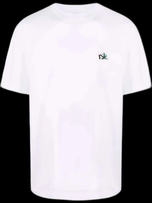 Palm Angels Palm Tree-Embroidered T-shirt White