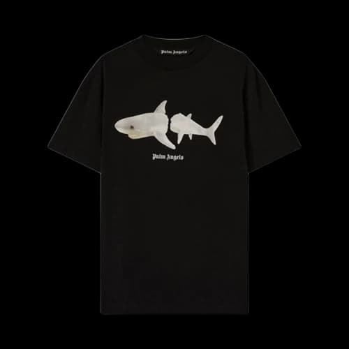 Palm Angels White Shark Classic Tee Black/White