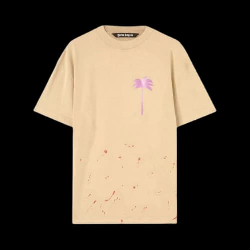 Palm Angels Palm Logo T-shirt Camel