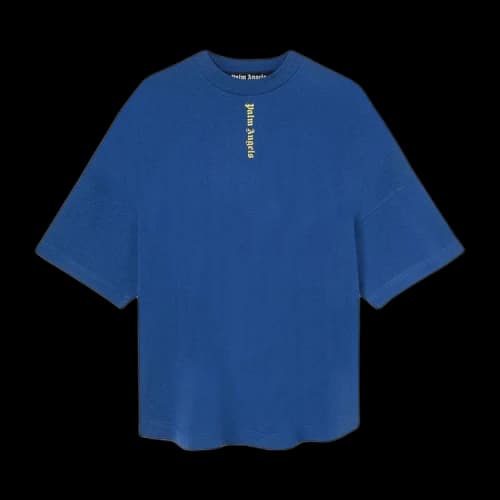 Palm Angels NS Logo Over Tee 'Blue/White'