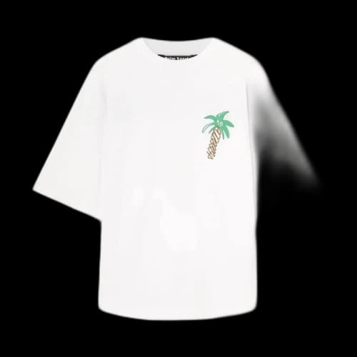 Palm Angels Sketchy Cotton Oversized T-shirt White