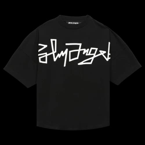 Palm Angels Desert Logo Tee 'Black/White'