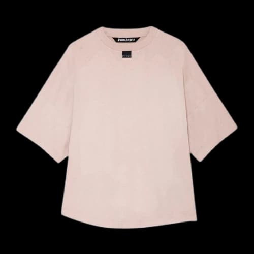 Palm Angels Blurred Logo Oversized T-Shirt Mauve White