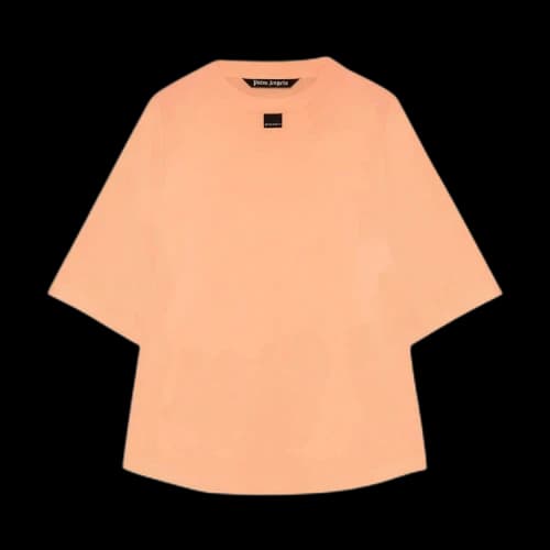 Palm Angels Blurred Logo Oversized T-Shirt Orange Fluo Black