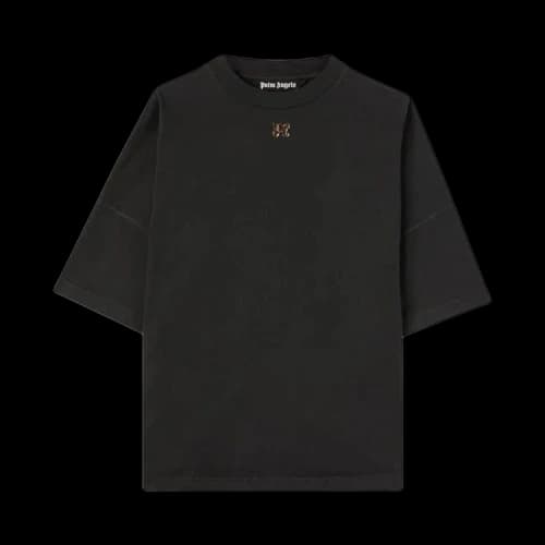 Palm Angels Foggy Logo Over T-Shirt 'Black/White'