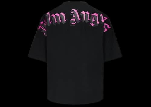 Palm Angels Doubled Logo Crewneck T-shirt Black