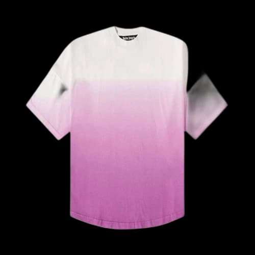 Palm Angels Gradient Overlogo Tee Purple/White