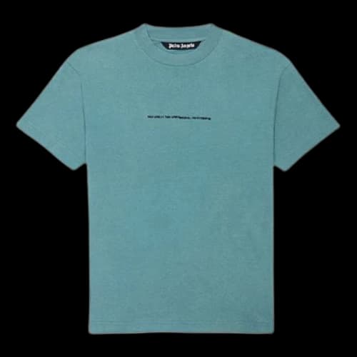 PALM ANGELS Back Brown Printing Short Sleeve Green