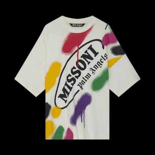 Palm Angels x Missoni Sport Loose Tee 'Off White/Black'